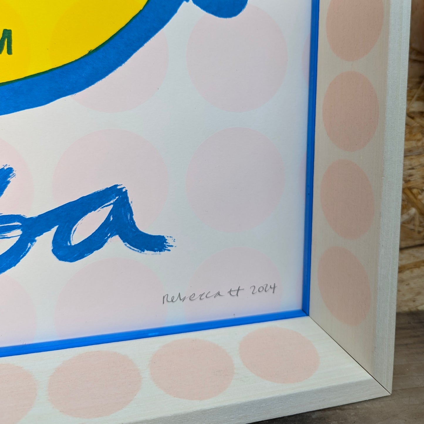 Big Ten Prints - Hubba Bubba Framed RIGHT CORNER CLOSE UP