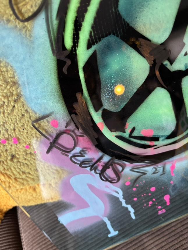 LP Edits Boba & Grogu Signed Original on Clear Acryilic