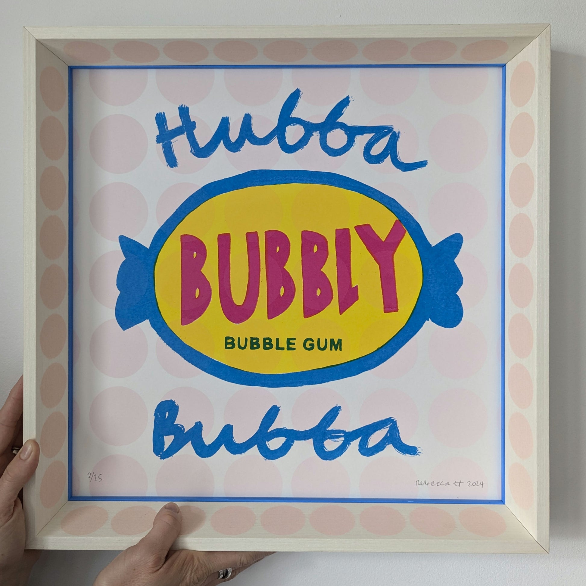 Big Ten Prints - Hubba Bubba Framed BEING HELD